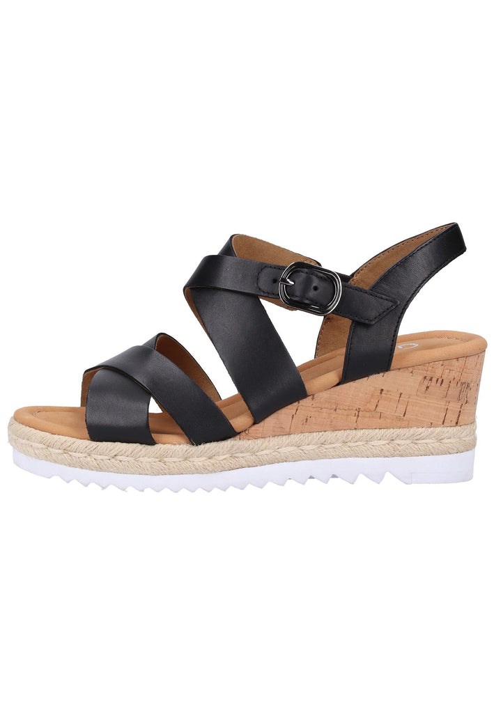 Gabor Sandalen Leder Schwarz - surf4shoes
