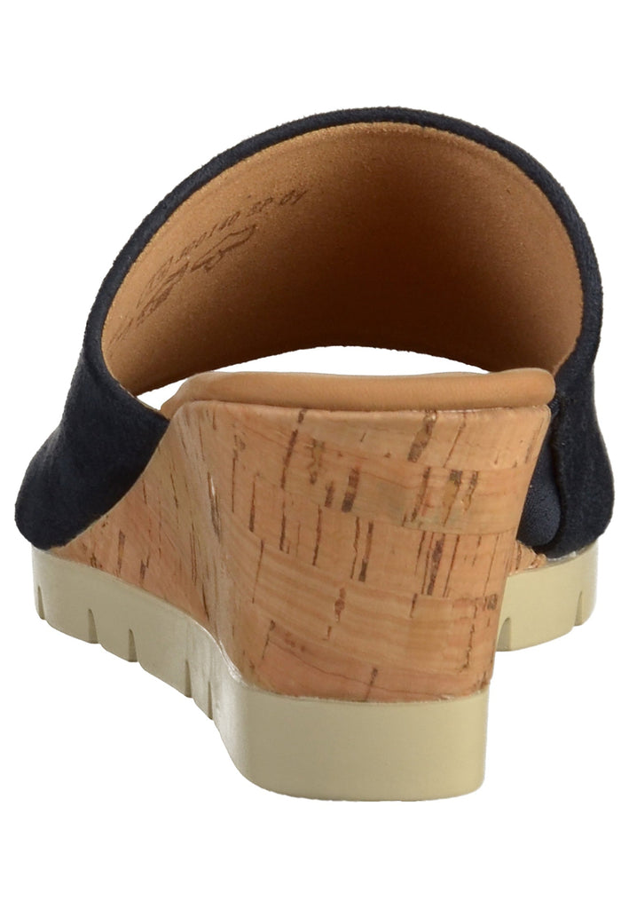 Gabor Pantoletten Lederimitat Dunkelblau - surf4shoes