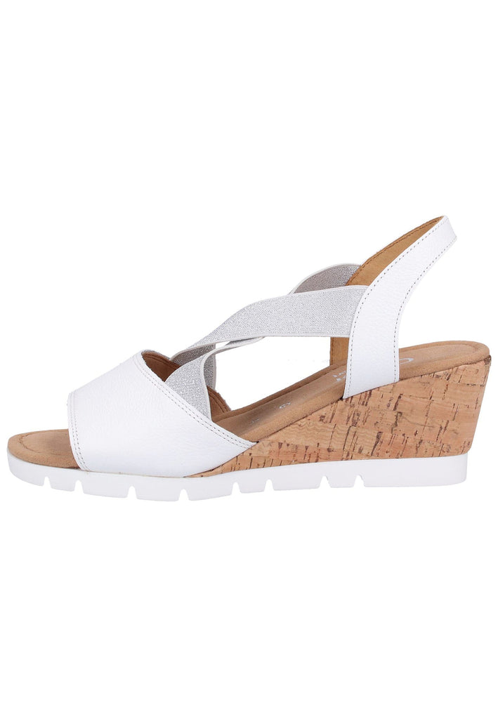 Gabor Sandalen Leder Weiß - surf4shoes