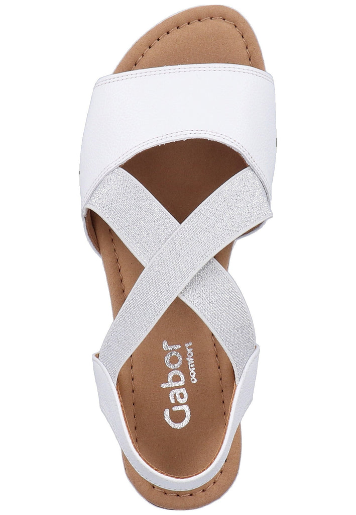 Gabor Sandalen Leder Weiß - surf4shoes