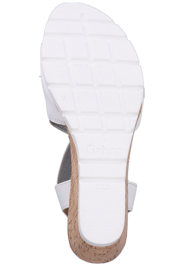 Gabor Sandalen Leder Weiß - surf4shoes