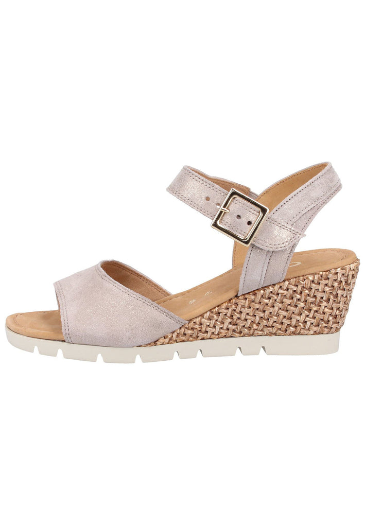 Gabor Sandalen Lederimitat Beige - surf4shoes