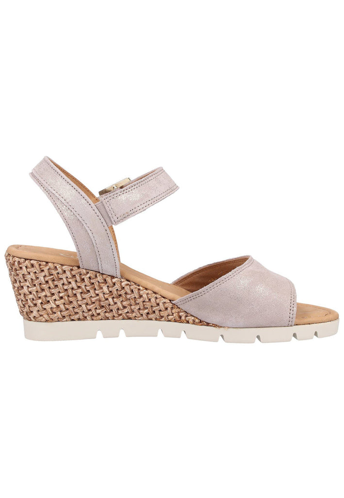 Gabor Sandalen Lederimitat Beige - surf4shoes