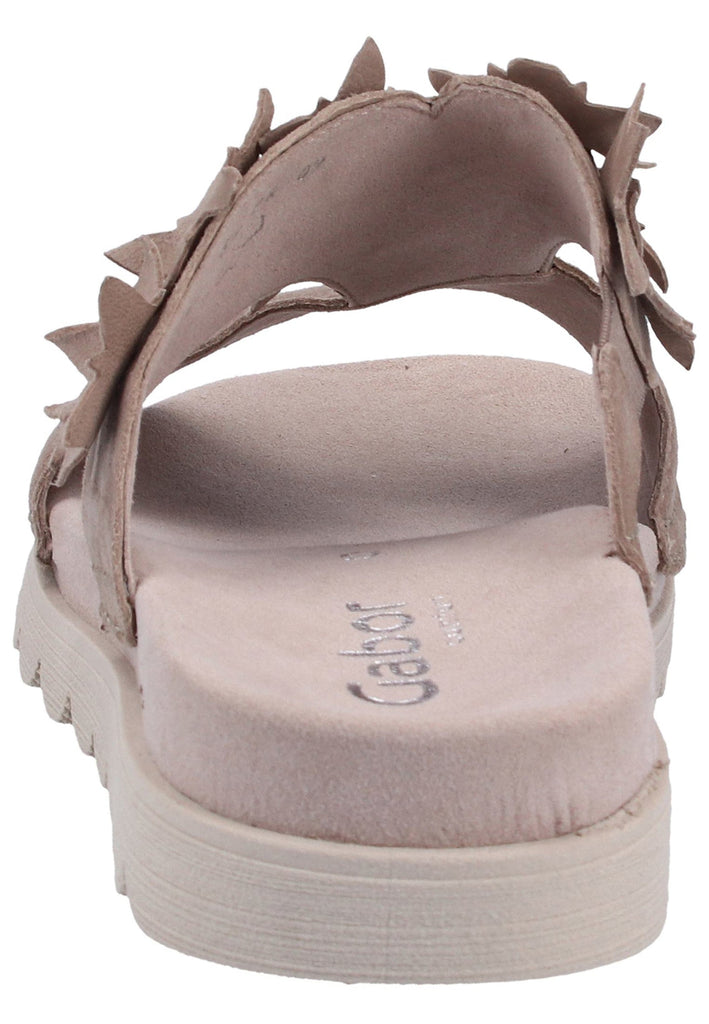 Gabor Pantoletten Leder Braun - surf4shoes