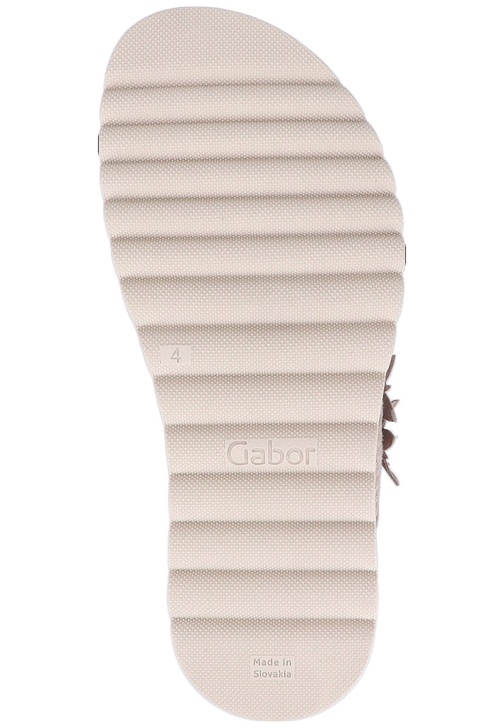 Gabor Pantoletten Leder Braun - surf4shoes