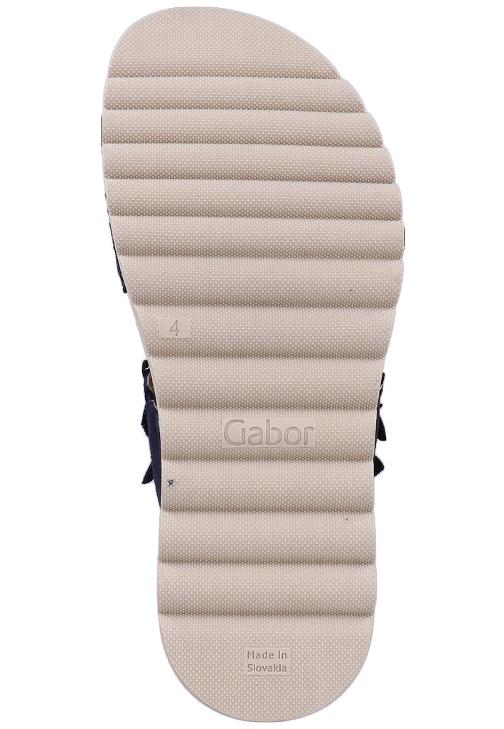 Gabor Pantoletten Leder Dunkelblau - surf4shoes