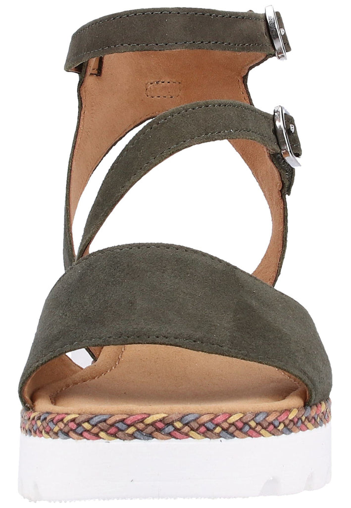 Gabor Sandalen Leder Khaki - surf4shoes