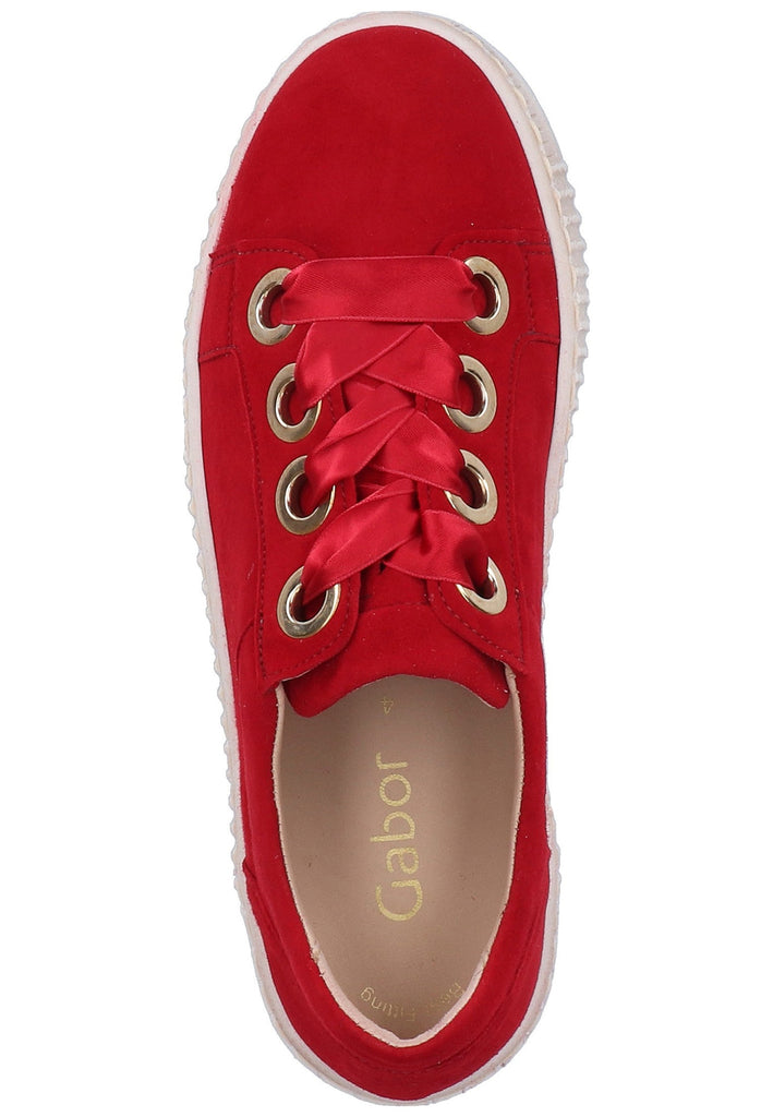 Gabor Sneaker Leder Rot - surf4shoes