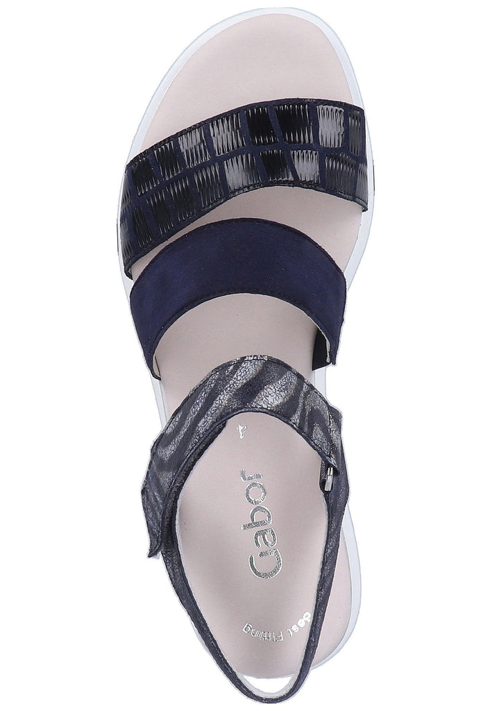 Gabor Sandalen Leder Blau - surf4shoes