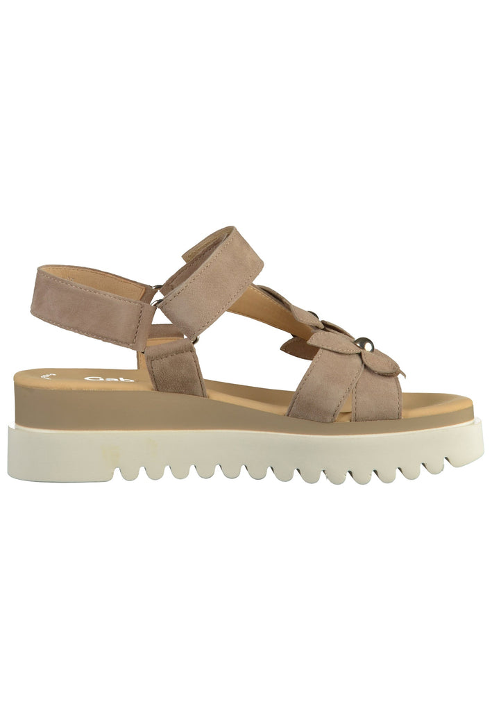 Gabor Sandalen Leder Beige - surf4shoes