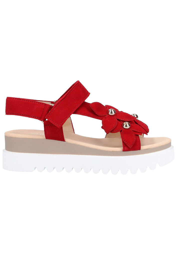 Gabor Sandalen Leder Rot - surf4shoes