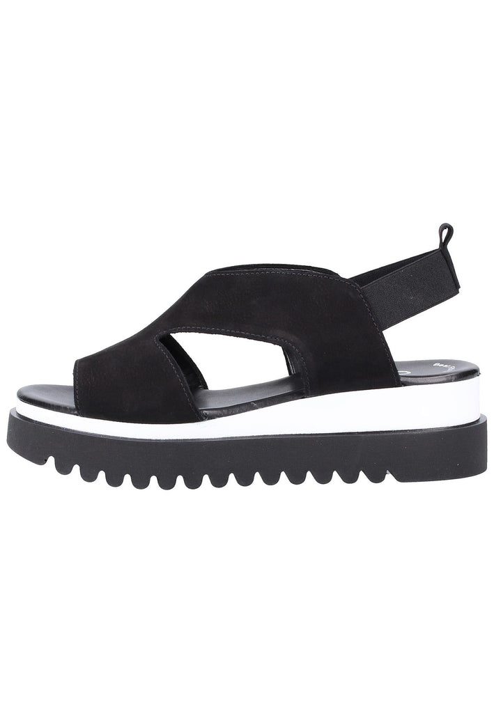 Gabor Sandalen Nubukleder Schwarz - surf4shoes