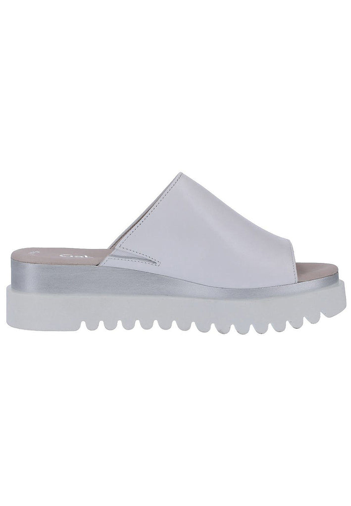 Gabor Pantoletten Nappaleder Weiß - surf4shoes