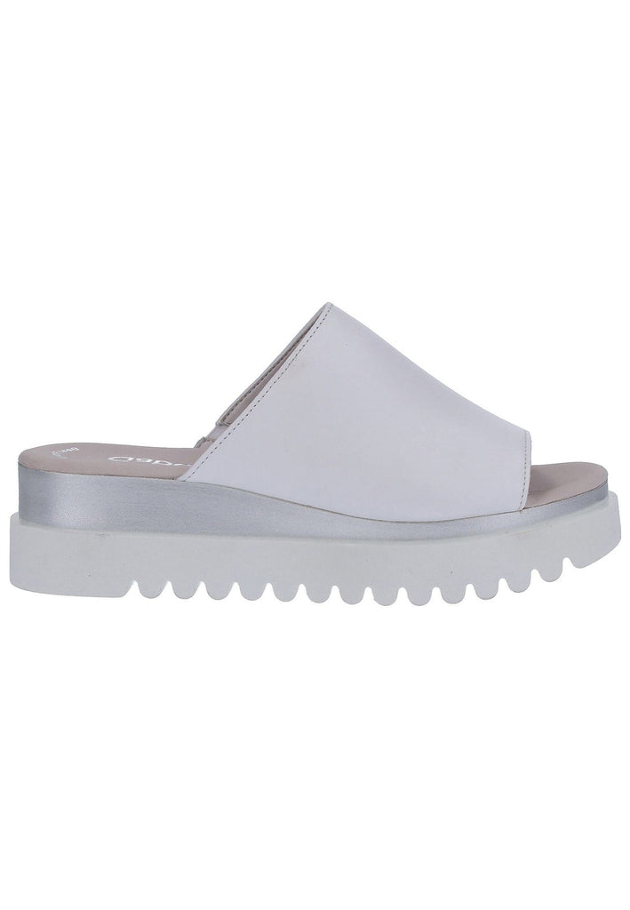 Gabor Pantoletten Nappaleder Weiß - surf4shoes
