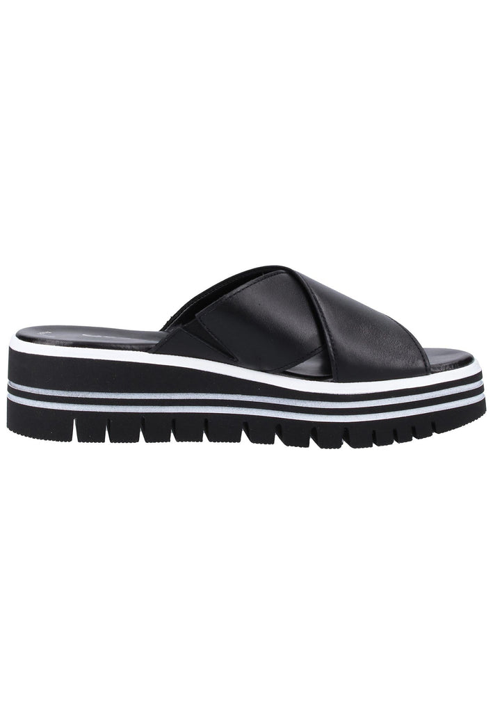 Gabor Pantoletten Nappaleder Schwarz - surf4shoes