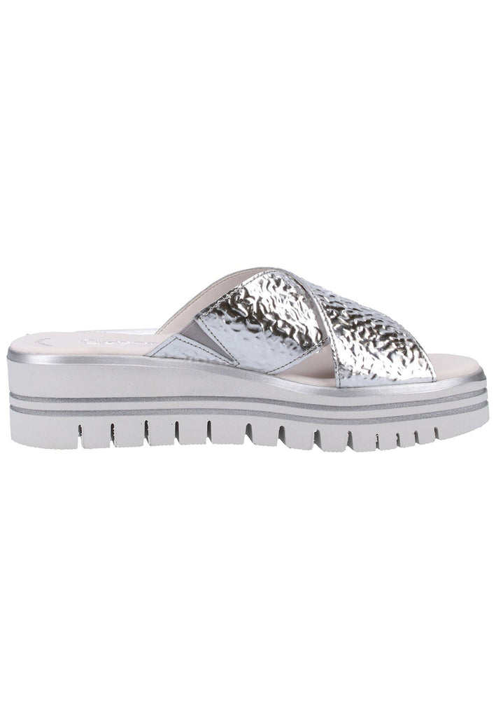 Gabor Pantoletten Leder Weiß - surf4shoes