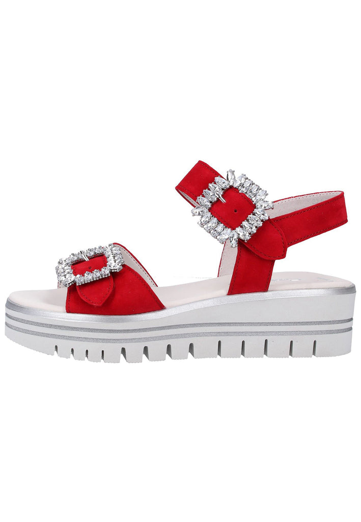 Gabor Sandalen Leder Rot - surf4shoes