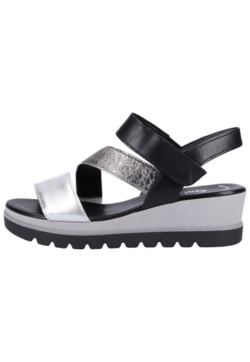 Gabor Sandalen Leder Schwarz - surf4shoes