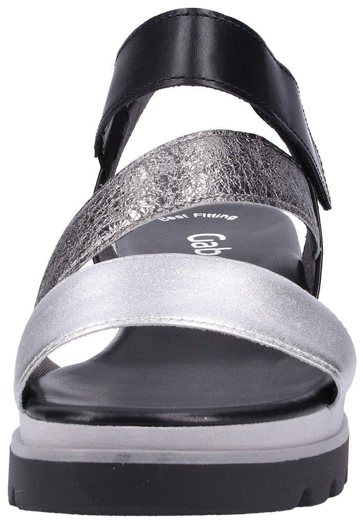 Gabor Sandalen Leder Schwarz - surf4shoes