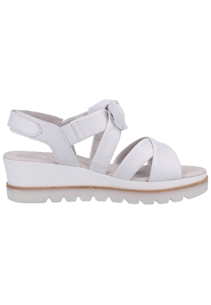 Gabor Sandalen Glattleder Weiß - surf4shoes