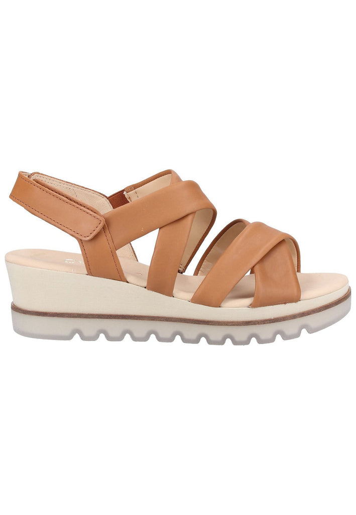 Gabor Sandalen Leder Cognac - surf4shoes