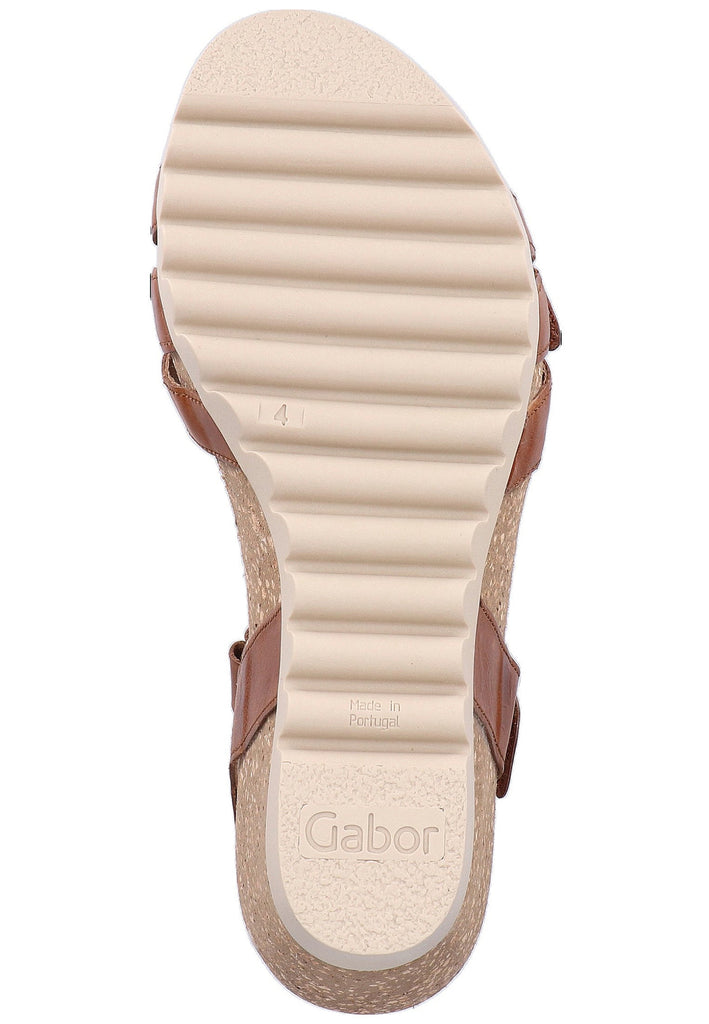 Gabor Sandalen Leder Braun - surf4shoes