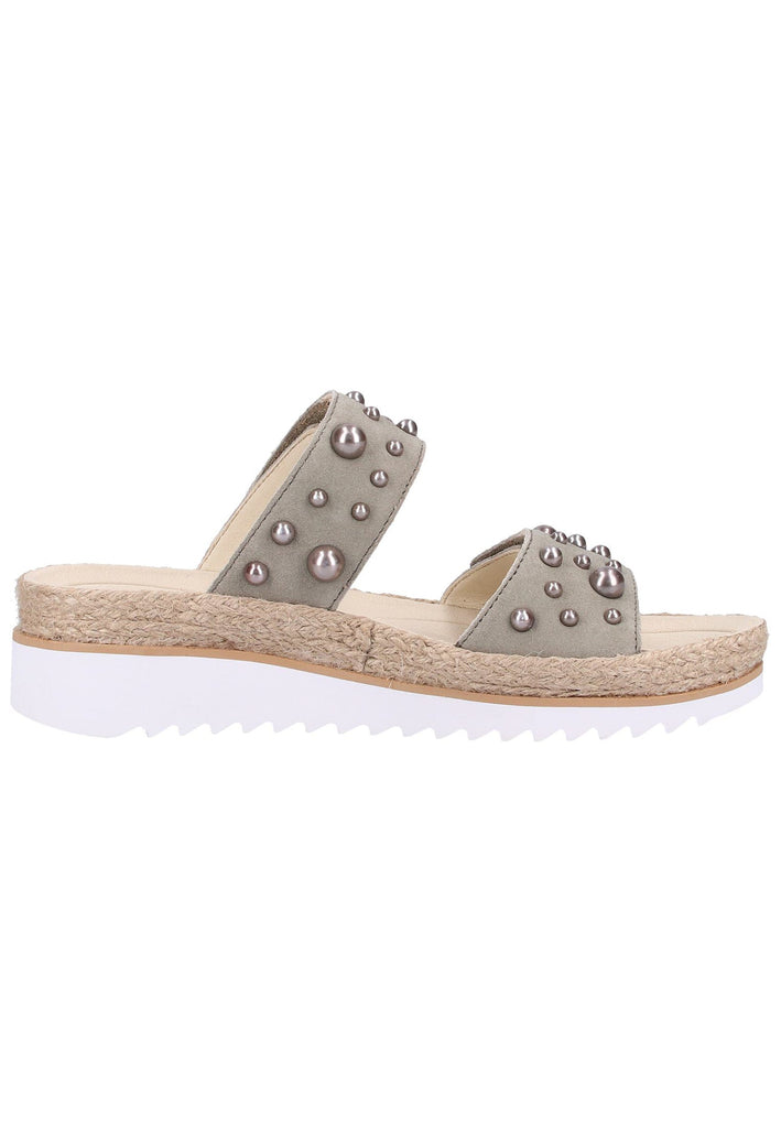 Gabor Pantoletten Leder Beige - surf4shoes