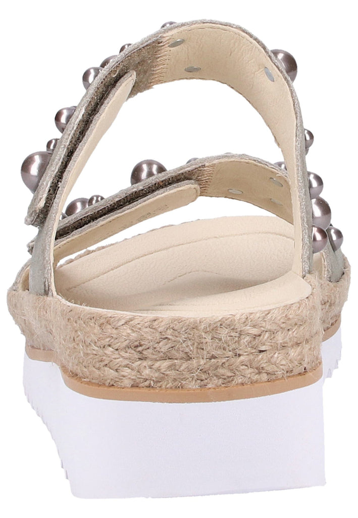 Gabor Pantoletten Leder Beige - surf4shoes