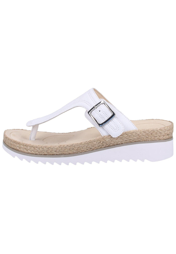 Gabor Zehensteg Leder Weiß - surf4shoes