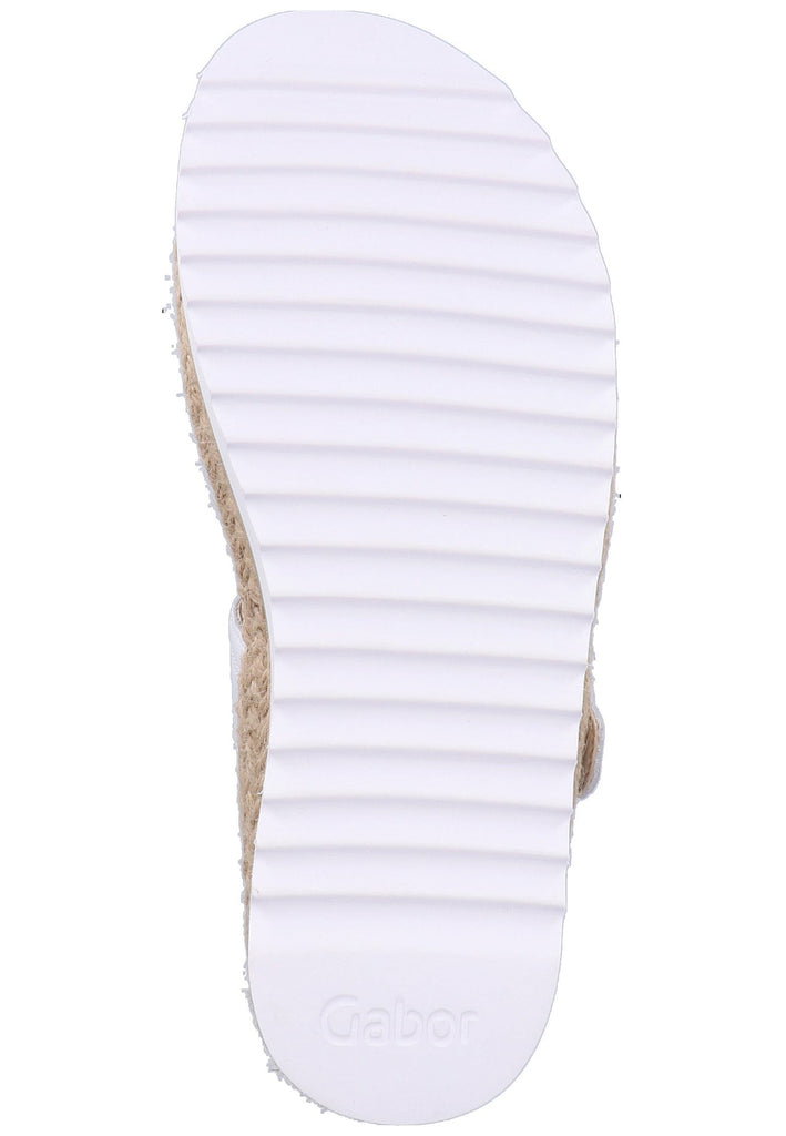 Gabor Zehensteg Leder Weiß - surf4shoes