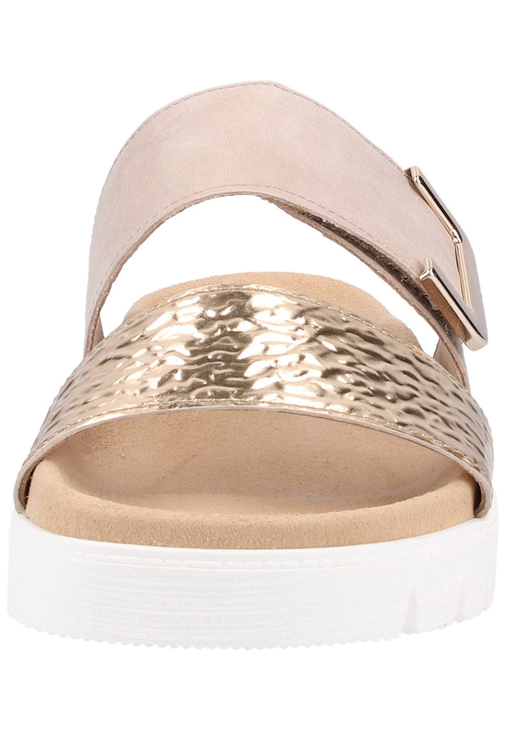 Gabor Pantoletten Nubukleder Beige - surf4shoes