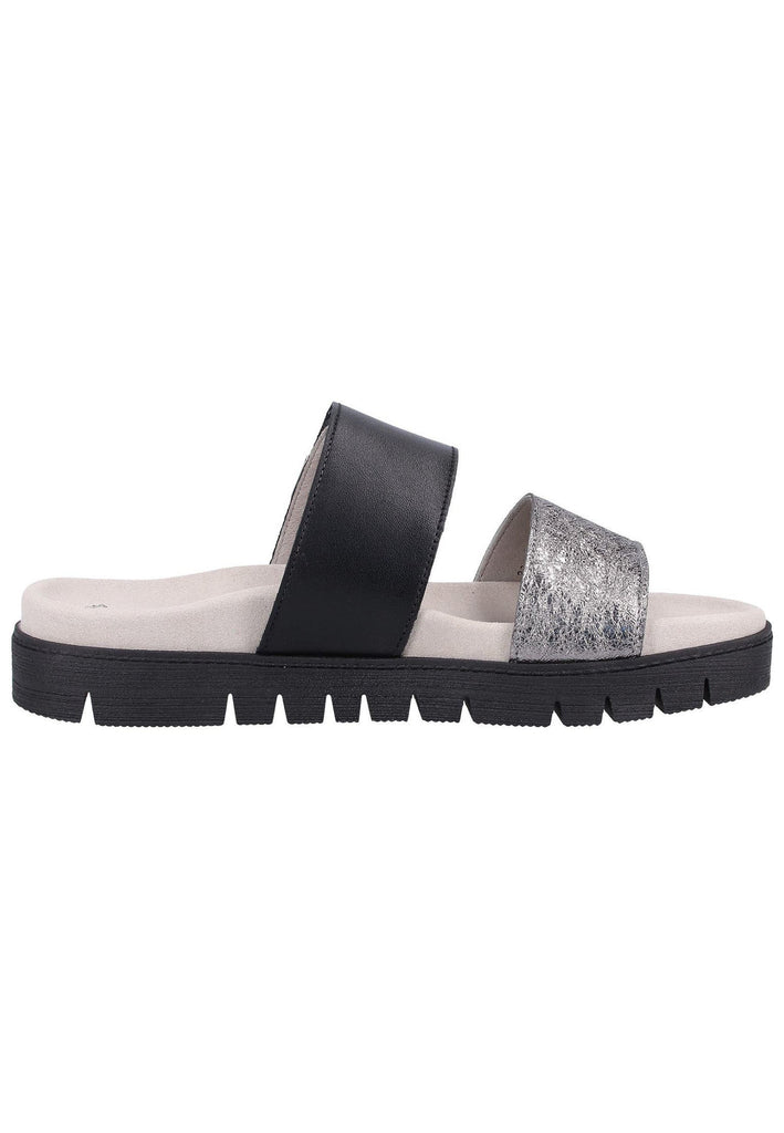 Gabor Pantoletten Nappaleder Schwarz - surf4shoes