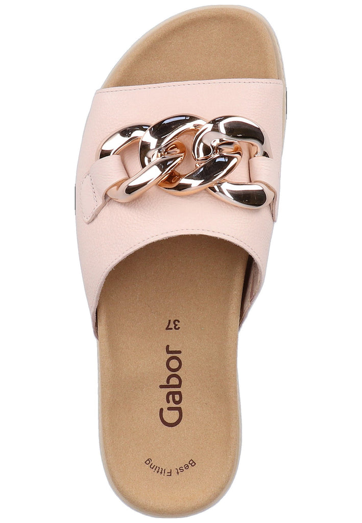 Gabor Pantoletten Leder Rosa - surf4shoes