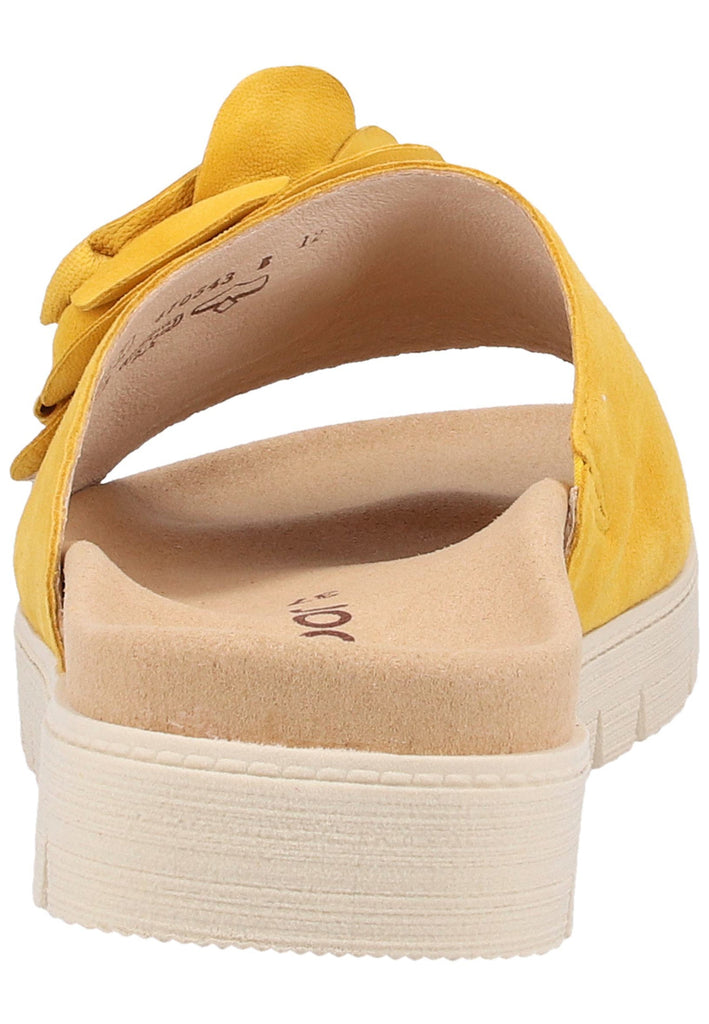 Gabor Pantoletten Leder Gelb - surf4shoes