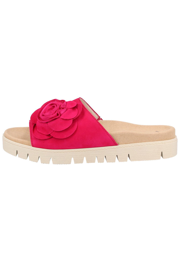 Gabor Pantoletten Leder Rot - surf4shoes