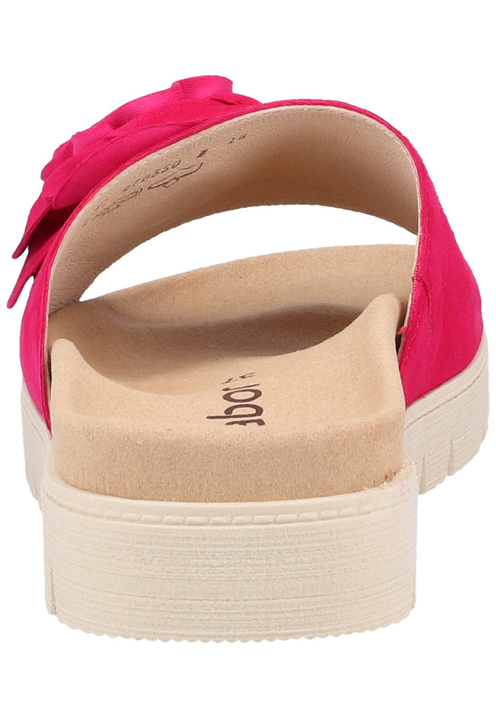 Gabor Pantoletten Leder Rot - surf4shoes