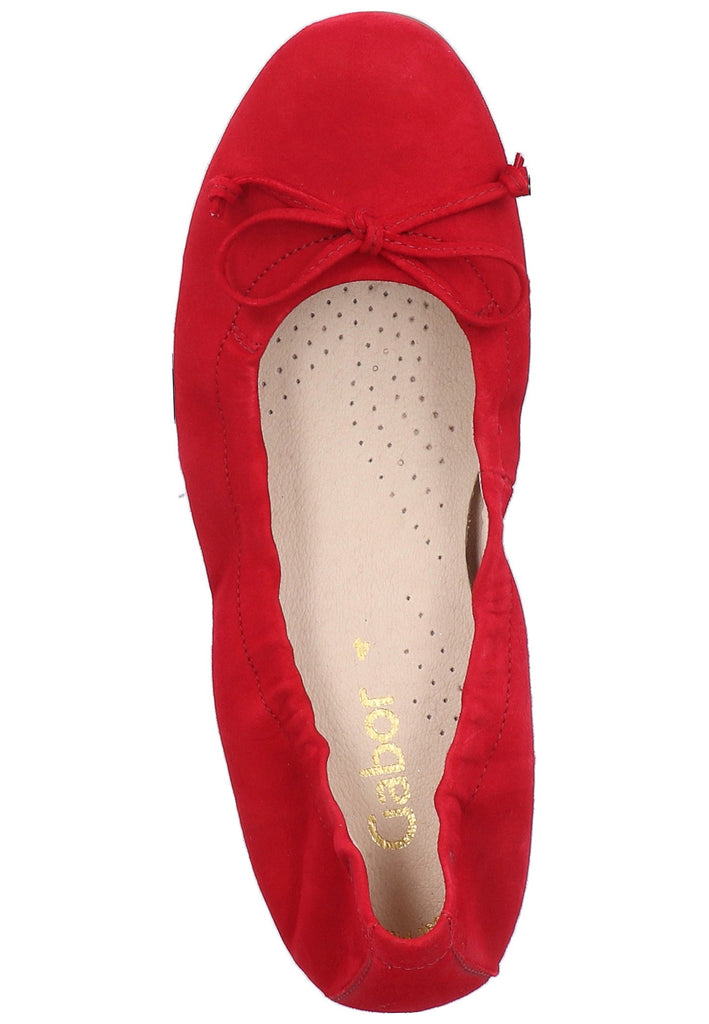 Gabor Ballerinas Leder Rot - surf4shoes