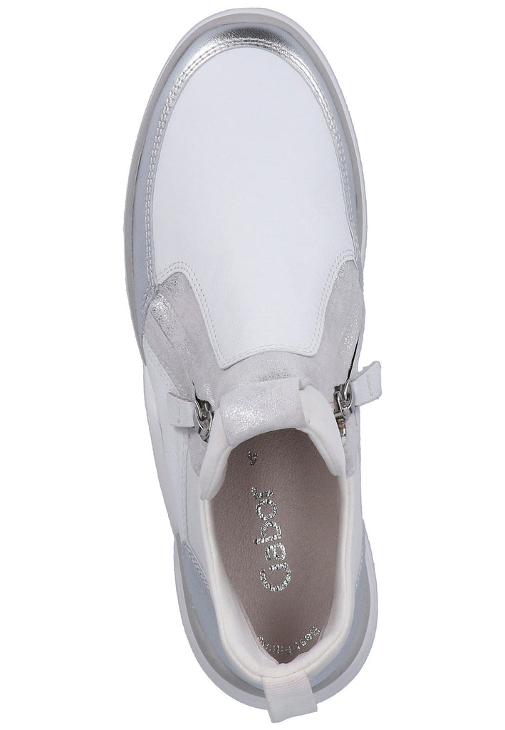 Gabor Sneaker Leder Silber - surf4shoes