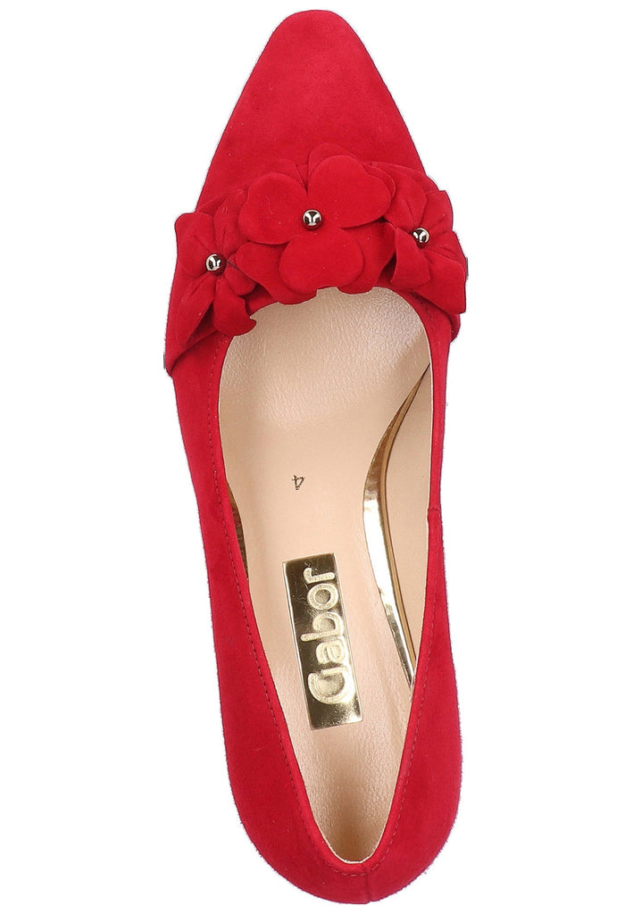 Gabor Pumps Leder Rot - surf4shoes