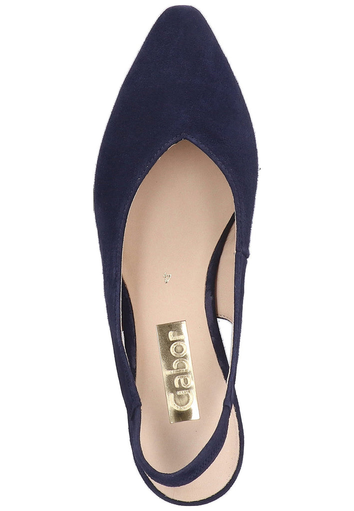 Gabor Pumps Leder Blau - surf4shoes