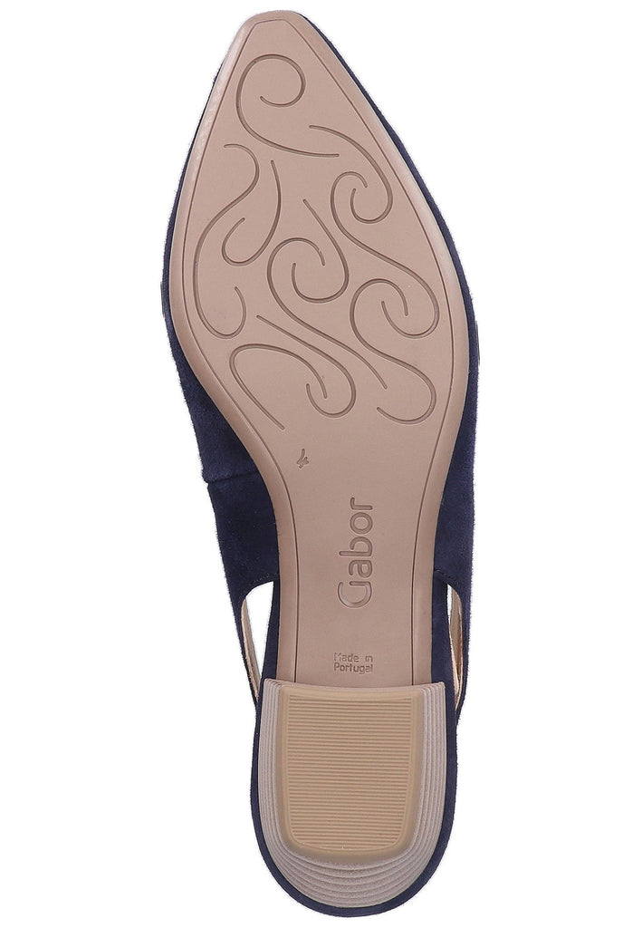 Gabor Pumps Leder Blau - surf4shoes