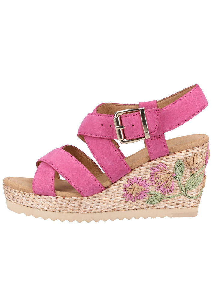 Gabor Sandalen Nubukleder Pink - surf4shoes