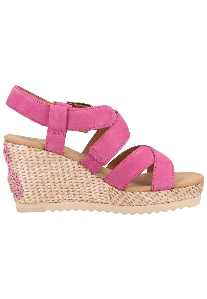Gabor Sandalen Nubukleder Pink - surf4shoes
