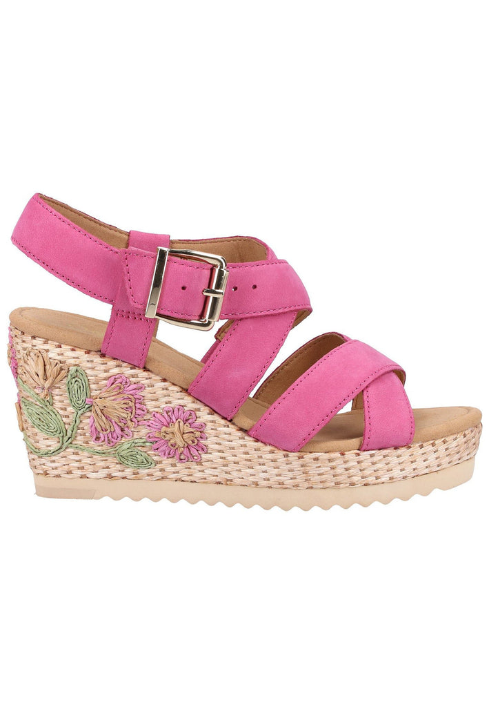 Gabor Sandalen Nubukleder Pink - surf4shoes