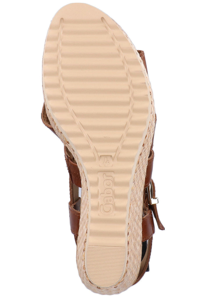 Gabor Sandalen Leder Braun - surf4shoes