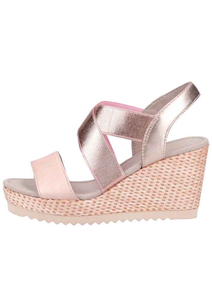 Gabor Sandalen Leder Taupe - surf4shoes