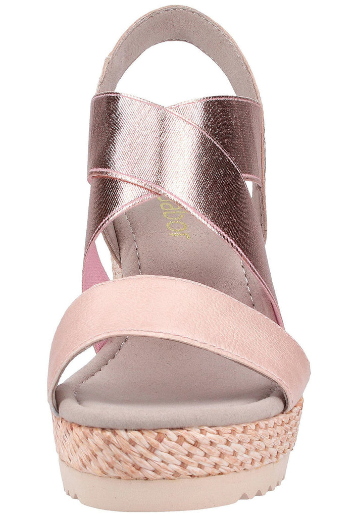 Gabor Sandalen Leder Taupe - surf4shoes