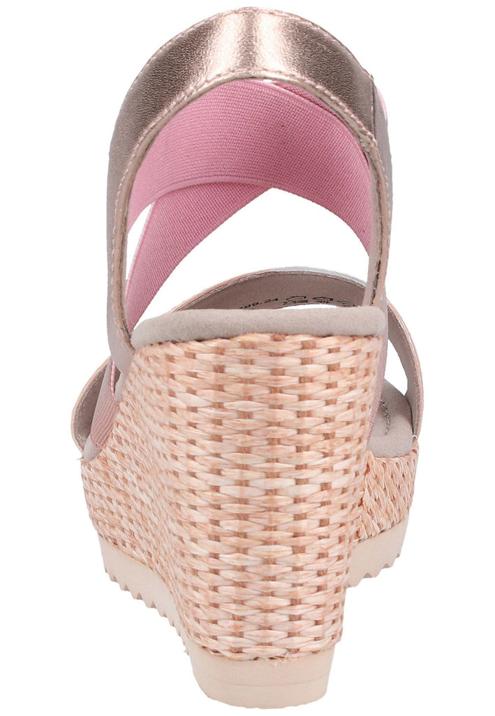 Gabor Sandalen Leder Taupe - surf4shoes