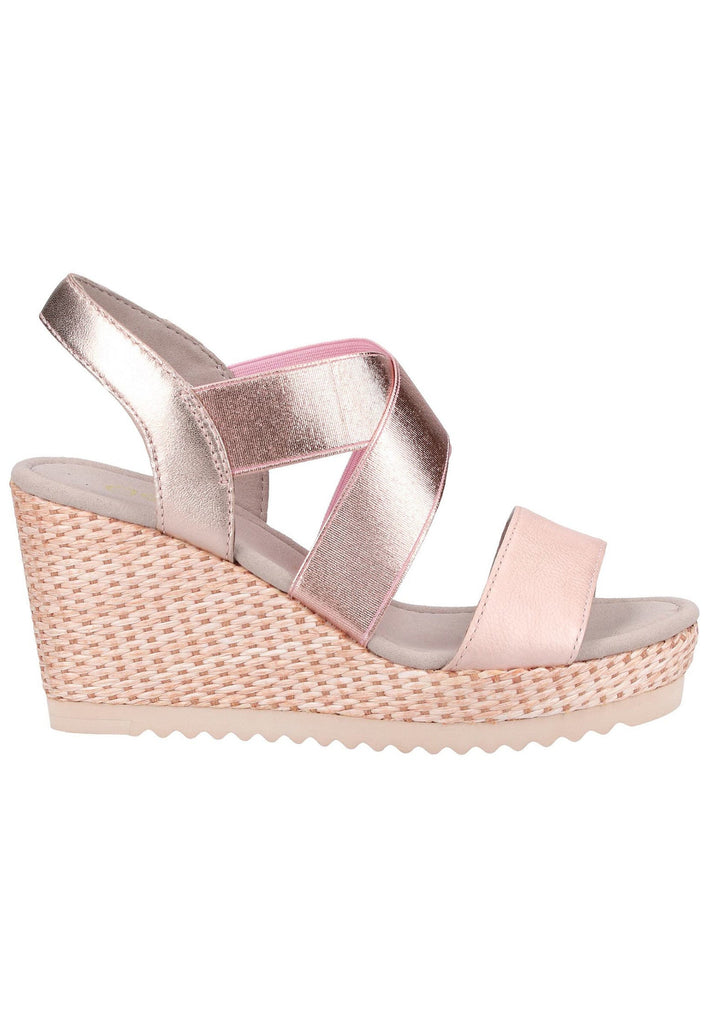 Gabor Sandalen Leder Taupe - surf4shoes