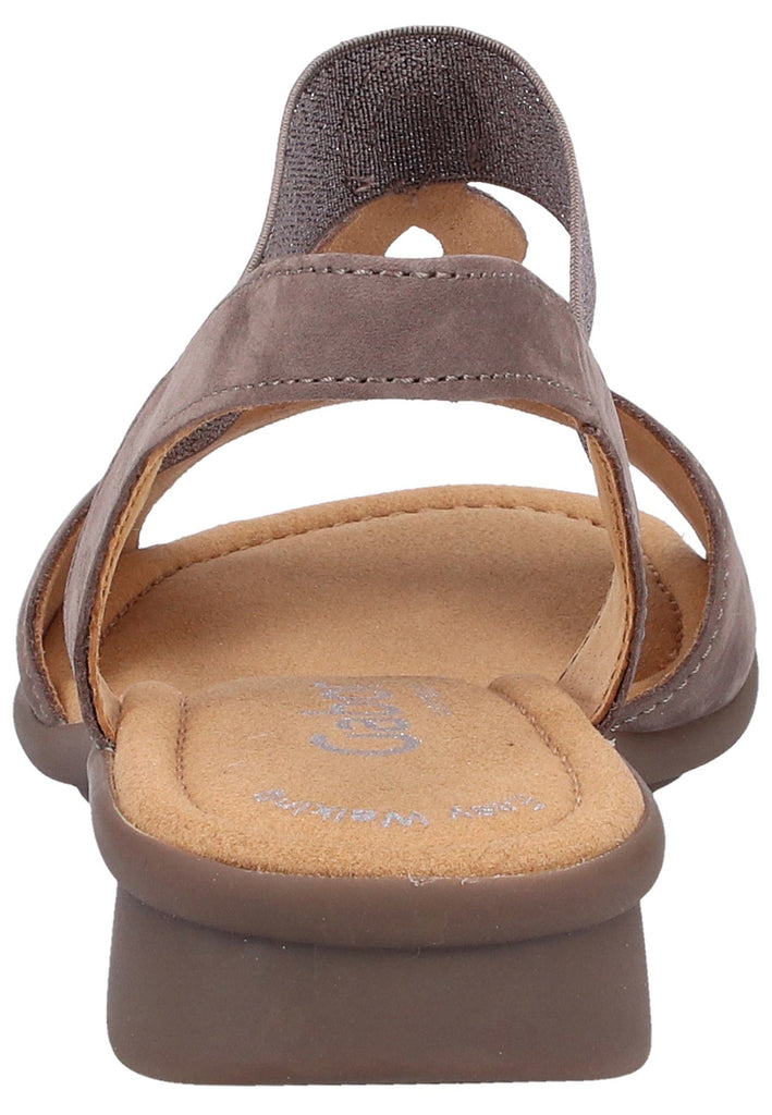 Gabor Sandalen Nubukleder Grau - surf4shoes